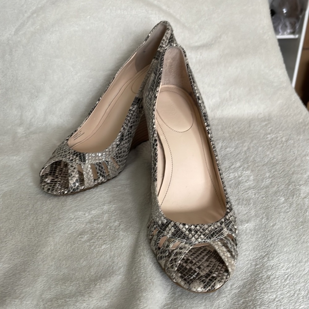 Calvin Klein open toe wedge heels